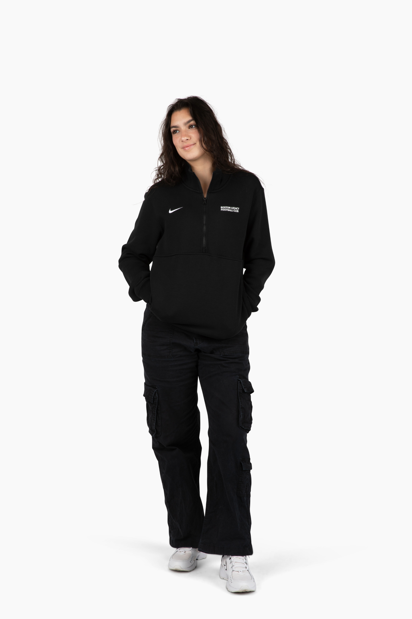 Boston Legacy FC x Nike Club Fleece Half Zip Sweatshirt
