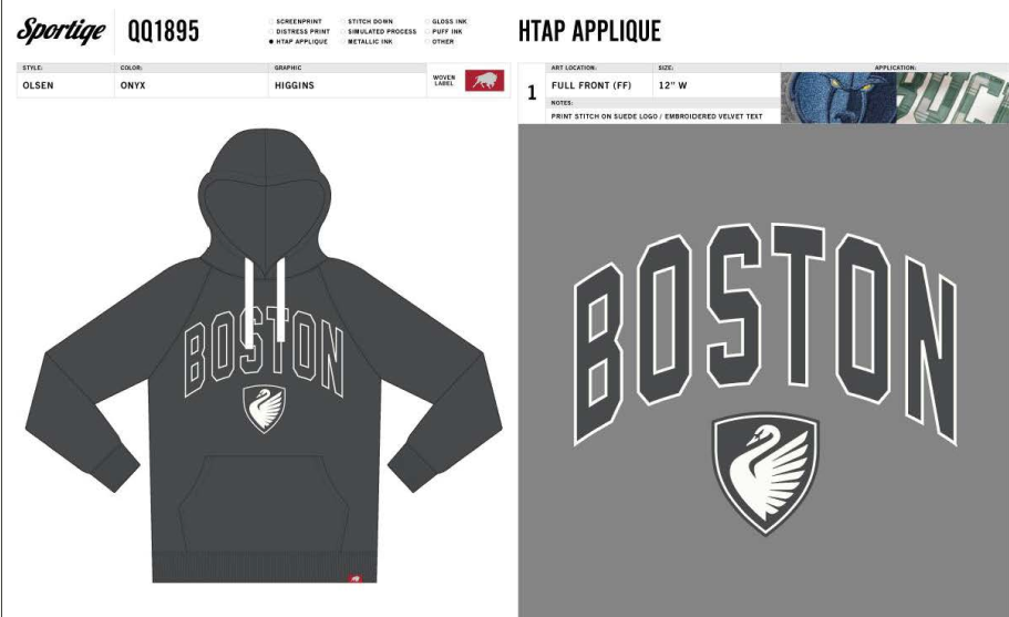 Sportiqe x Boston Legacy FC Olsen Hoodie