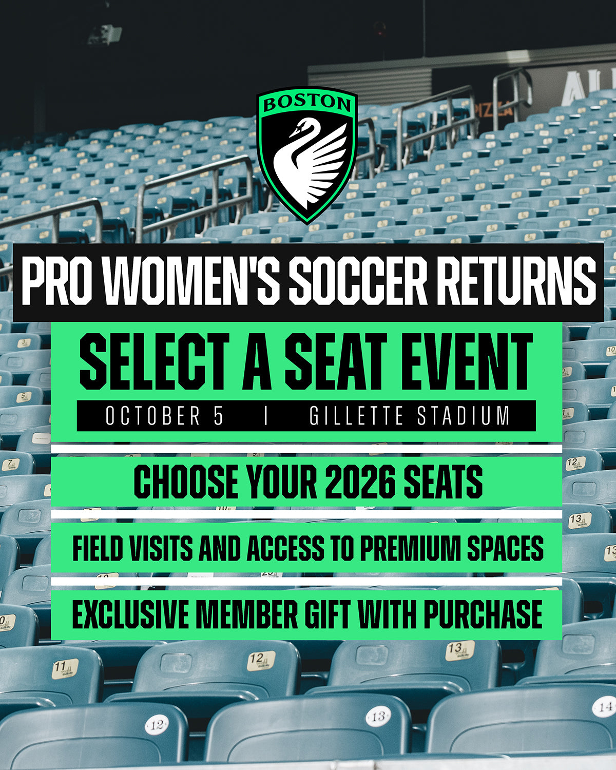 Boston Legacy FC First Season Ticket Deposits