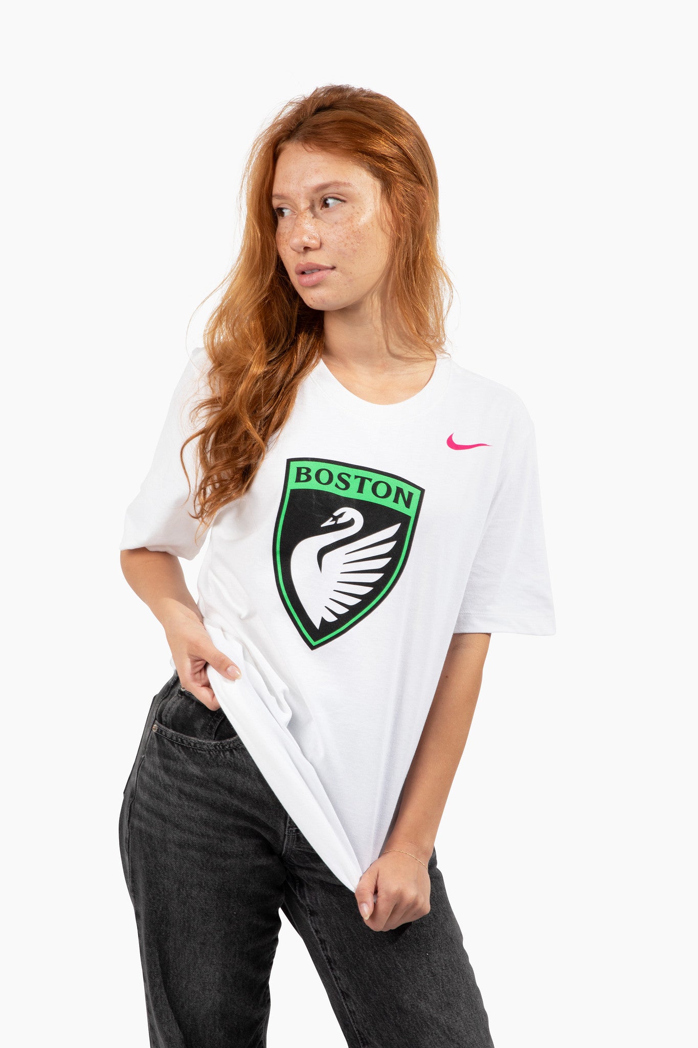 Boston Legacy FC Nike Unisex White Cotton Tee