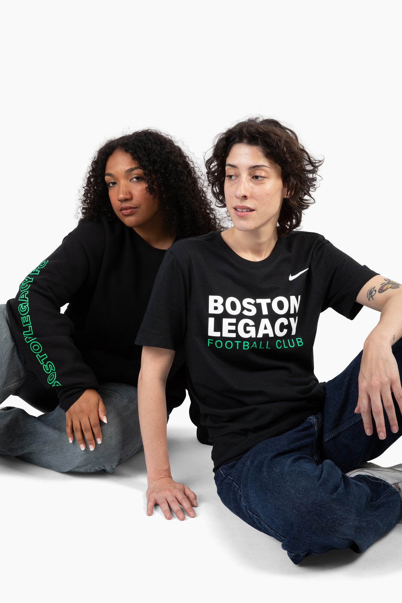Boston Legacy Football Club Nike Unisex Black Cotton Tee