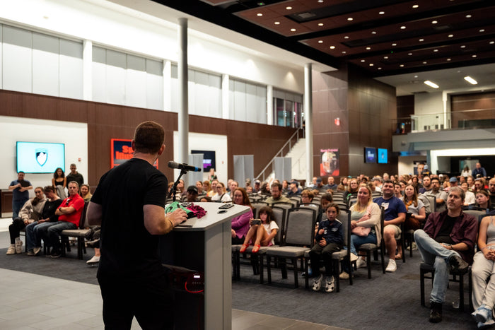 Dome Guasch addresses season ticket members before the 2026 season