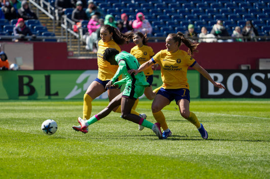 Boston Legacy FC forward Aissata Traore scores the club's first ever goal