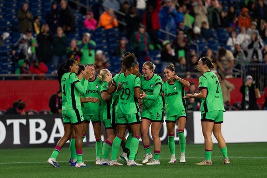 Boston Legacy FC Players celebrate Deja Davis' first NWSL goal