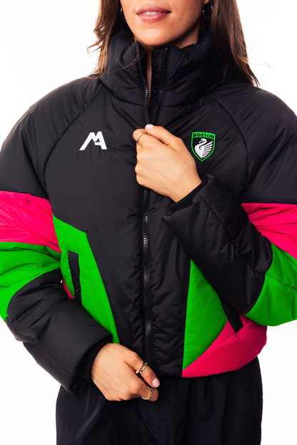 Boston Legacy FC x Mathmatik Cropped Puffer Jacket