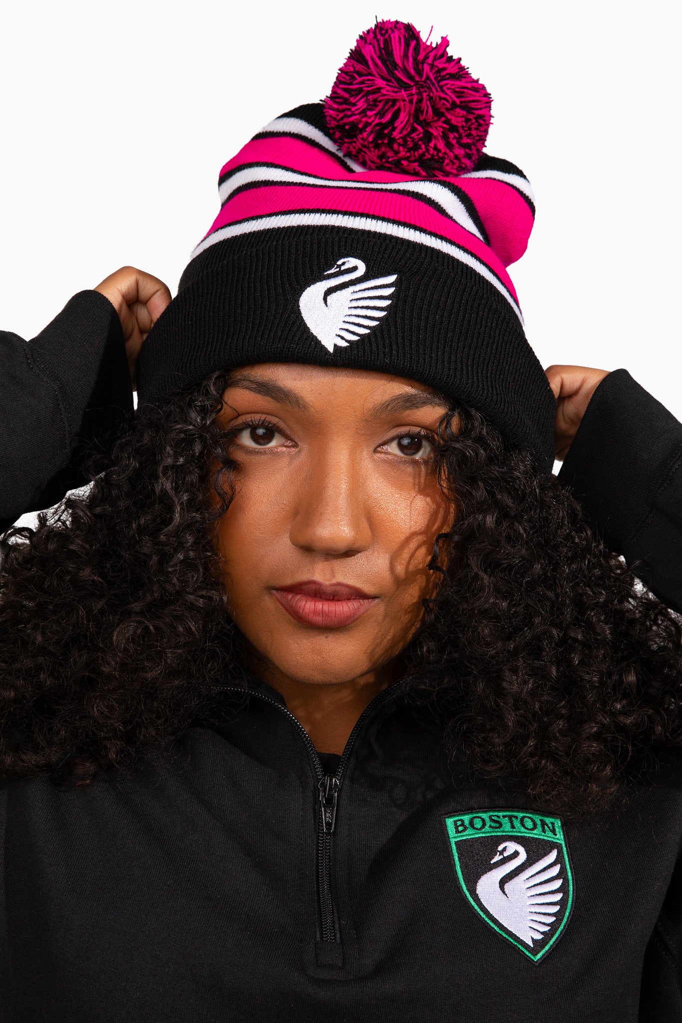 Boston Legacy FC Winter Knit Swan Beanie