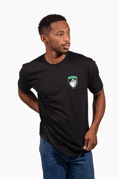 Boston Legacy FC Black Unisex Sueded Corner Crest Tee