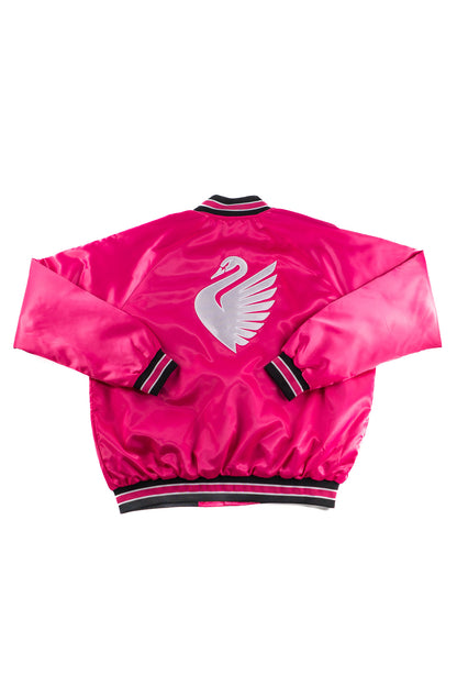Boston Legacy FC x Official League Pink Satin Jacket