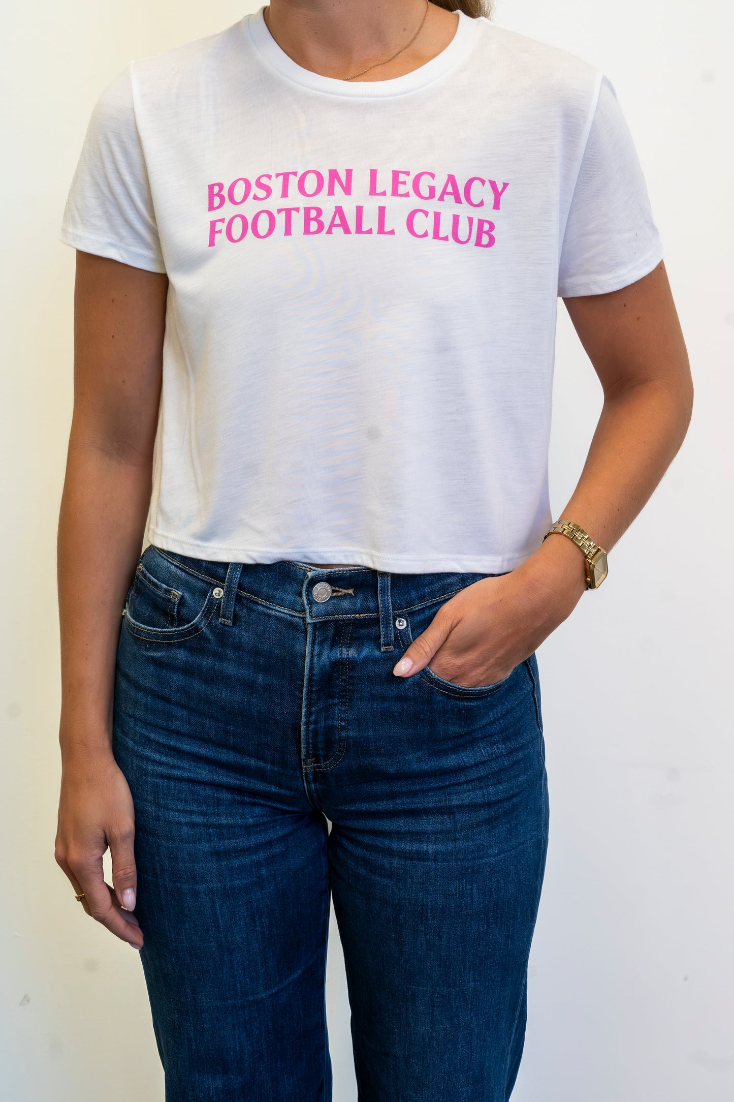 Chloe Rubenstein Flowy Crop Tee