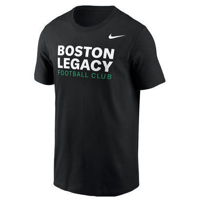 Boston Legacy Football Club Nike Unisex Black Cotton Tee