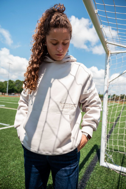 Magalí Capdevila Muntadas From Barcelona to Boston Heavyweight Ivory Hoodie