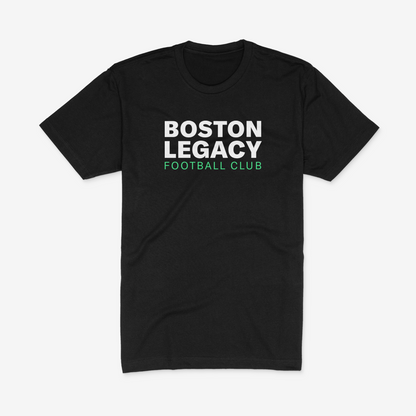 Boston Legacy FC Black Unisex Sueded Tee