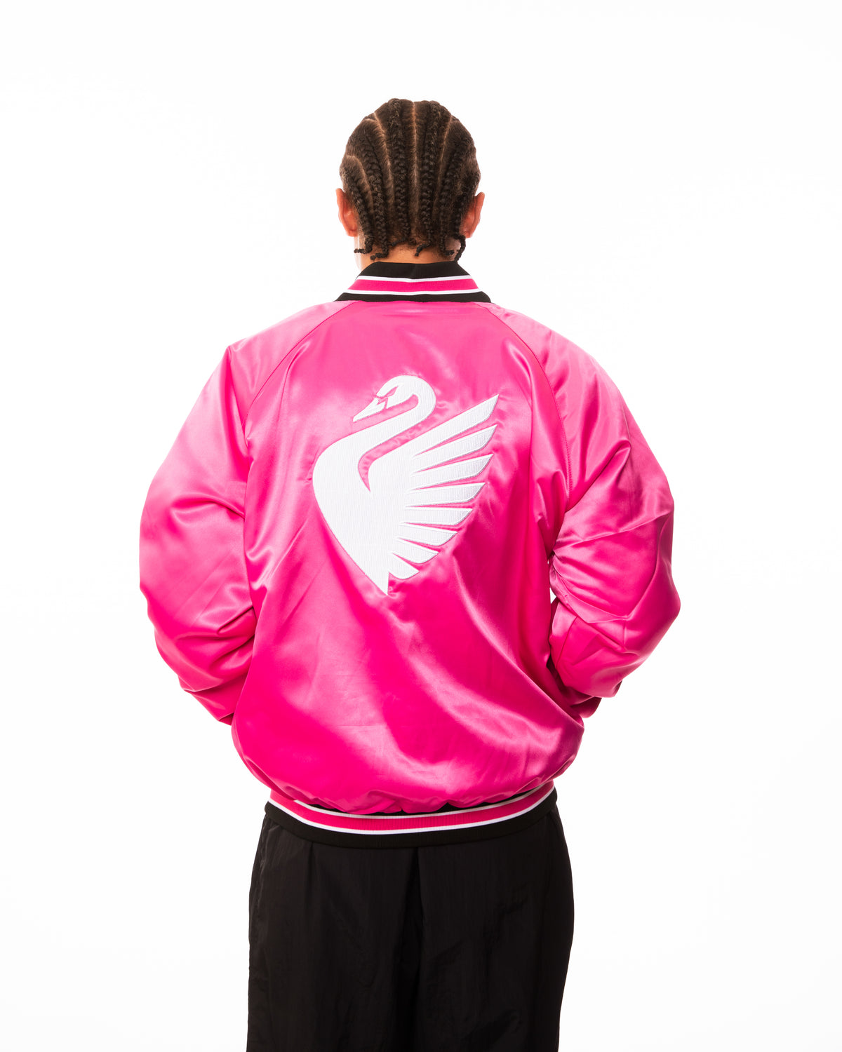 Boston Legacy FC x Official League Pink Satin Jacket