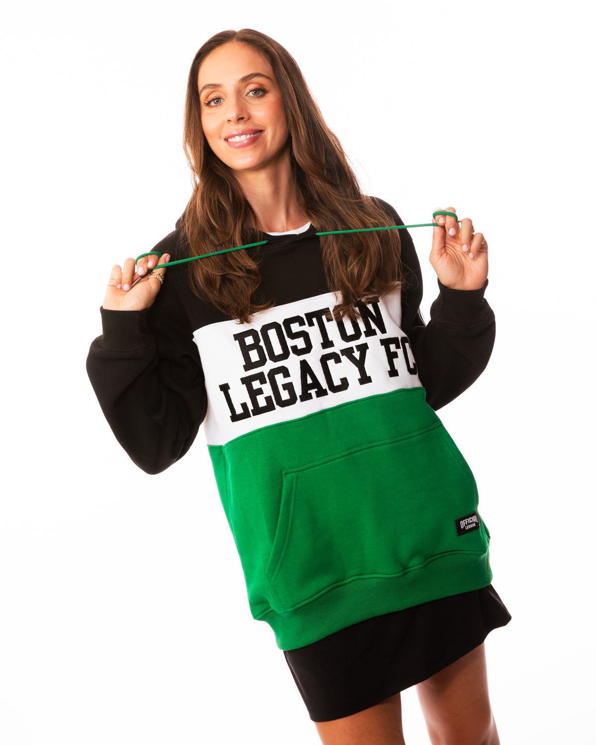 Boston Legacy FC x Official League Heavyweight Colorblock Hoodie