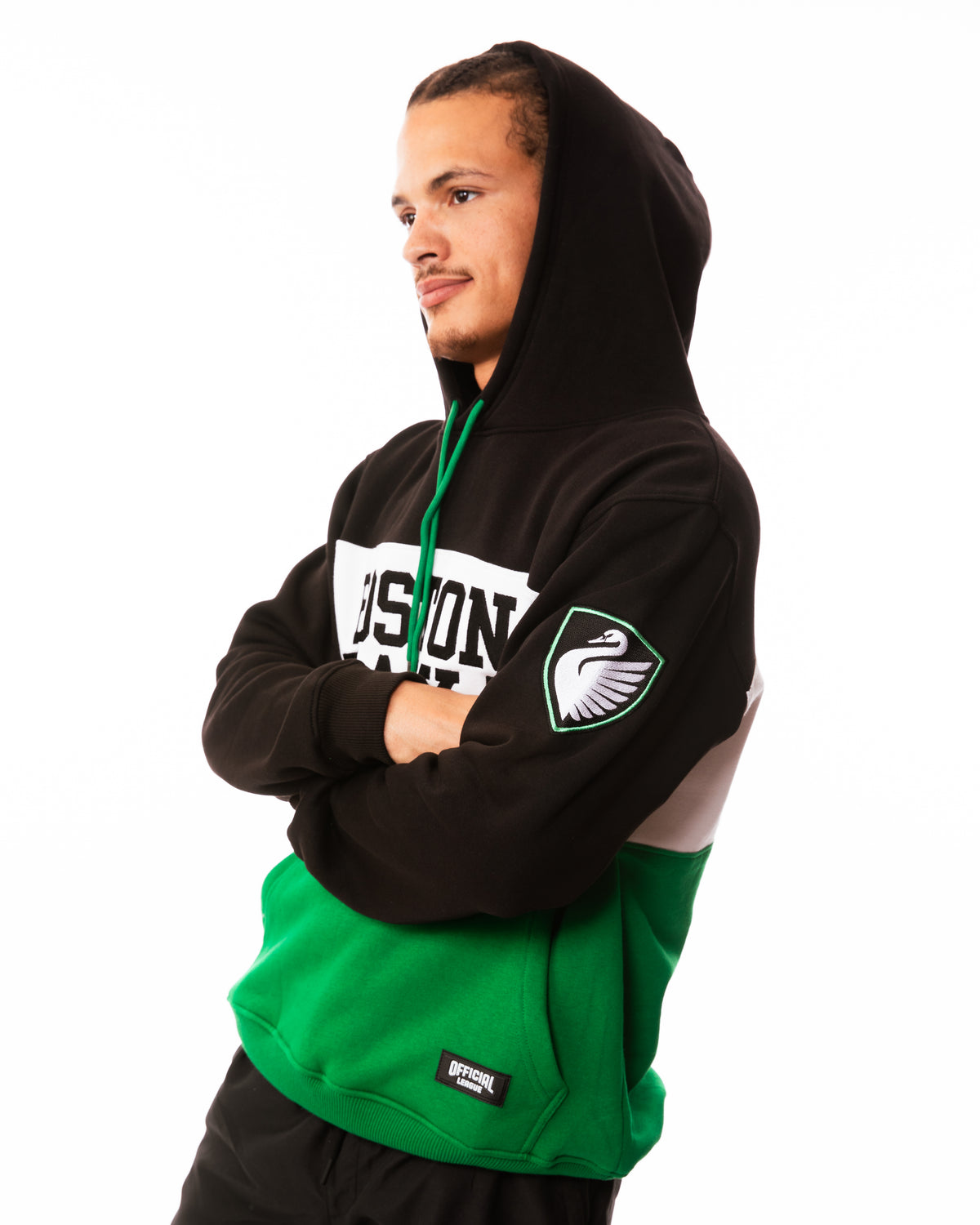 Boston Legacy FC x Official League Heavyweight Colorblock Hoodie