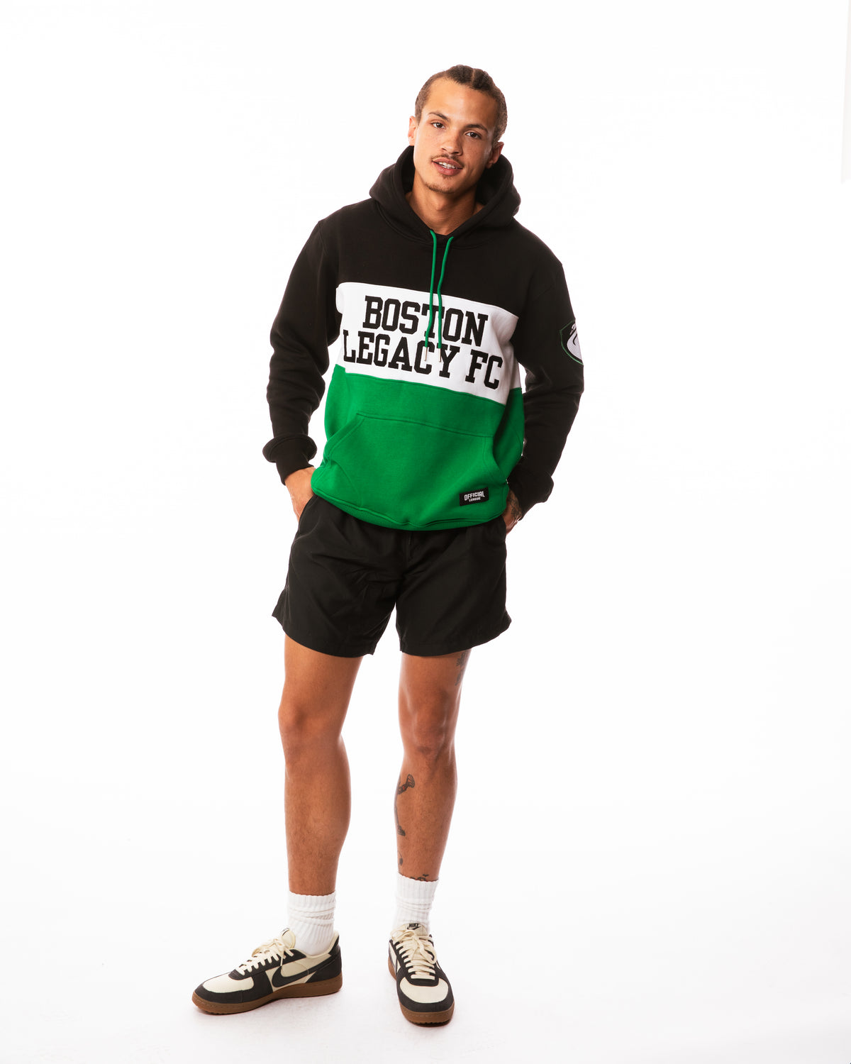 Boston Legacy FC x Official League Heavyweight Colorblock Hoodie
