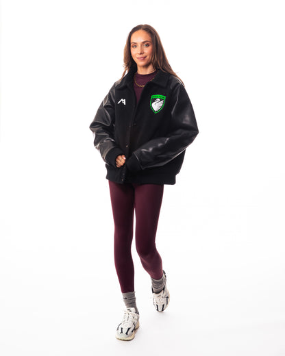 Boston Legacy FC x Mathmatik Leather Varsity Jacket