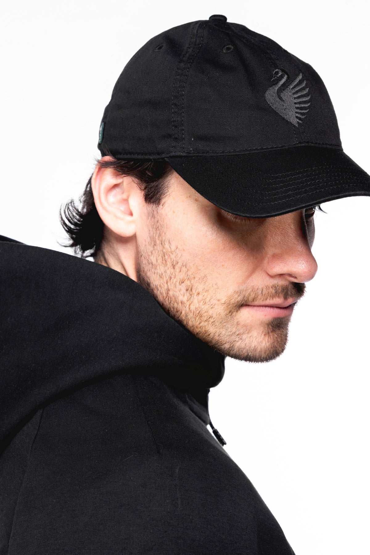 Boston Legacy FC Tonal Swan Cap in Black