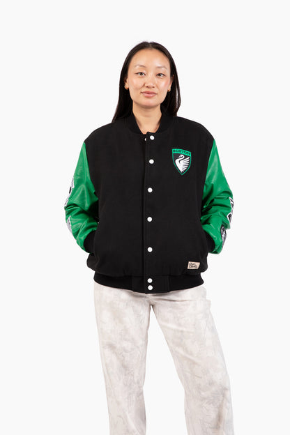 Boston Legacy FC Patchwork Letterman Jacket