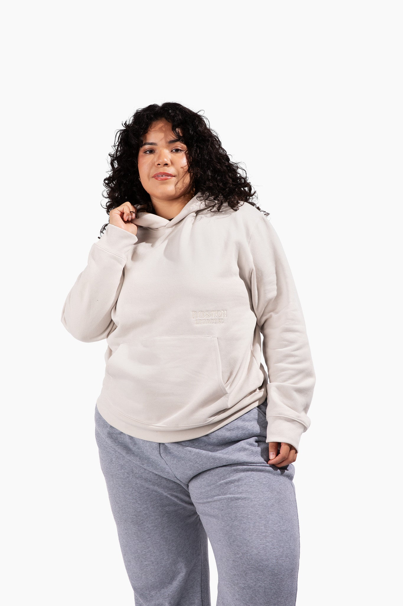 Magalí Capdevila Muntadas From Barcelona to Boston Heavyweight Ivory Hoodie