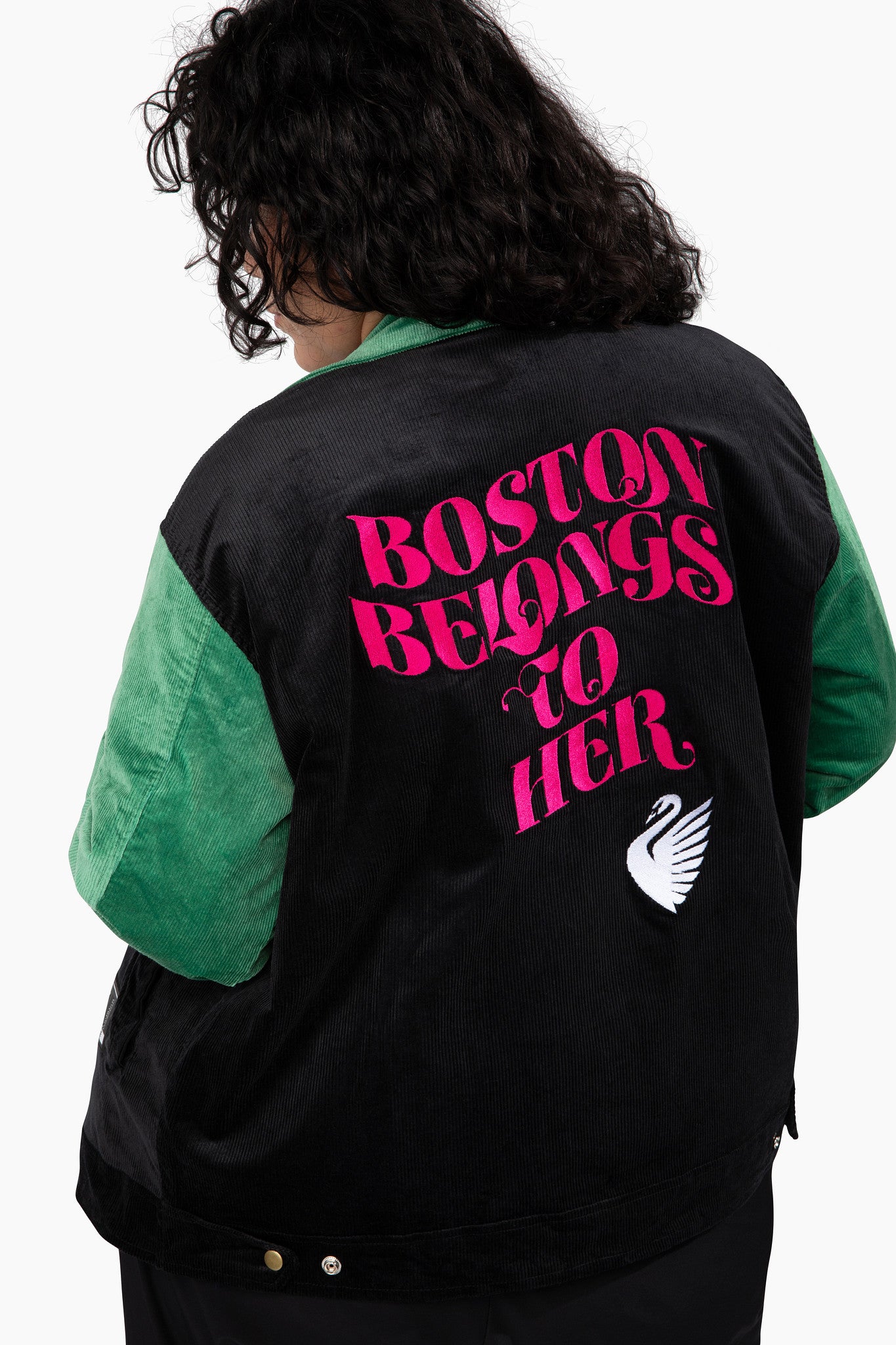 Official League x Boston Legacy FC Boston Belongs to Her Varsity Jacket