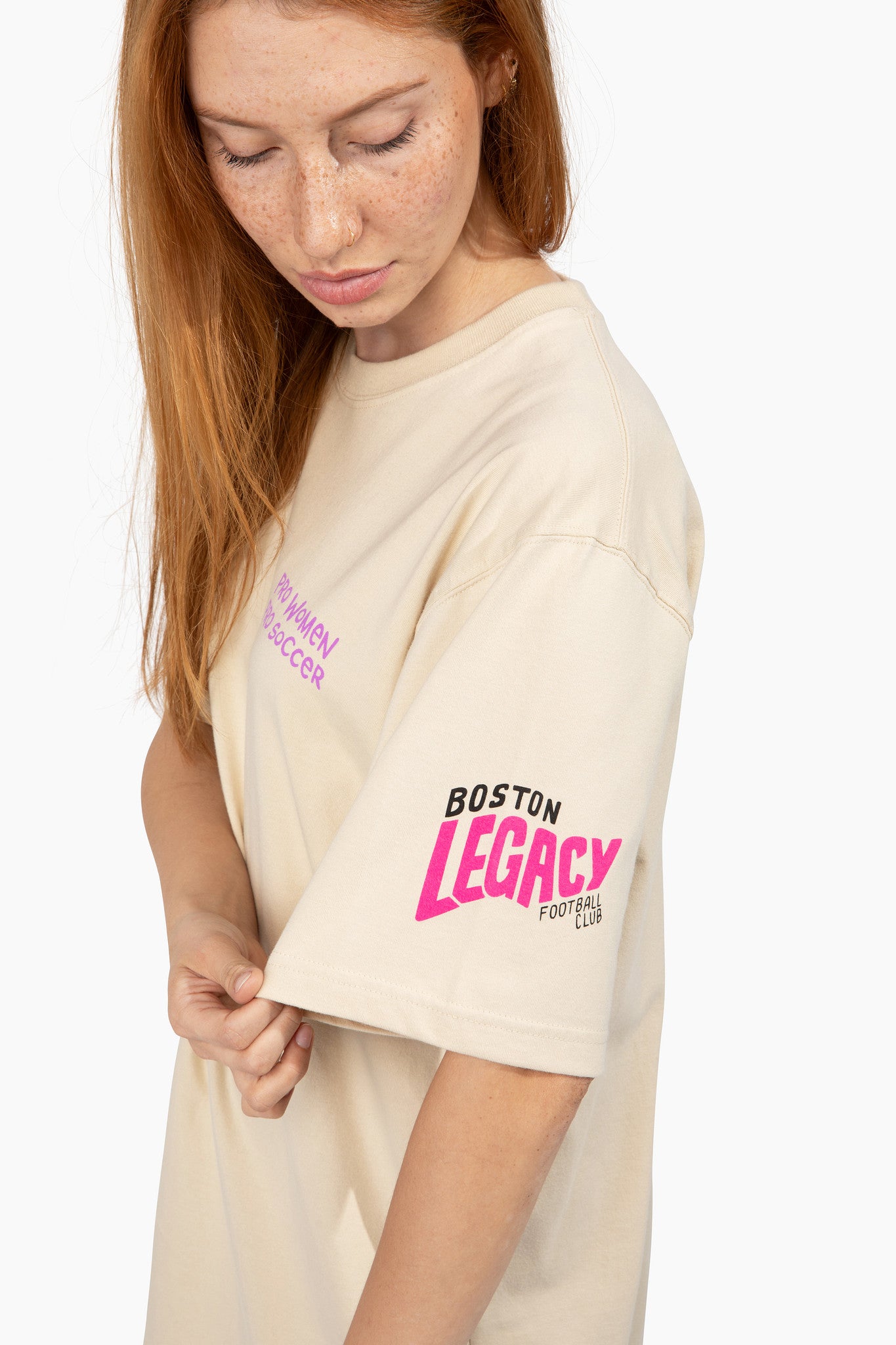 Sabrina Dorsainvil Pro Women, Pro Soccer Boxy Tee – Boston Legacy FC