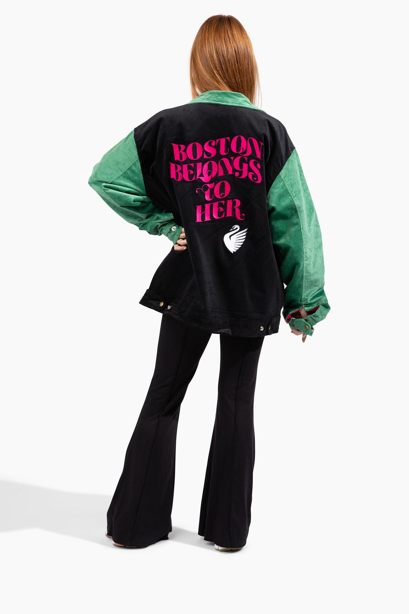 Official League x Boston Legacy FC Boston Belongs to Her Varsity Jacket