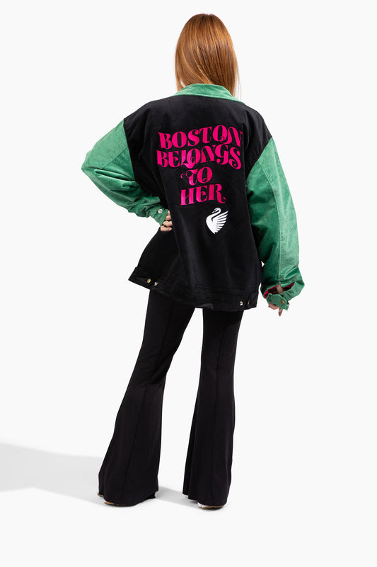Official League x Boston Legacy FC Boston Belongs to Her Varsity Jacket